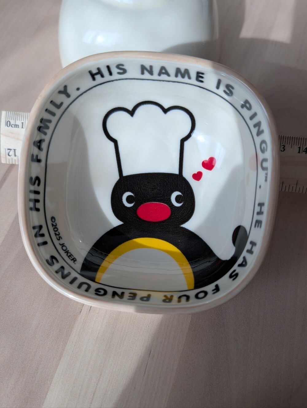 Cute Penguin Pingu Pinga Chef Ceramic Bowl New Without Tag, Never Used Set Of 2